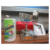 Hanging Organizer, Makeup Mirrors, Paper Towels,