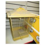 Yellow Hanging Bird Cage