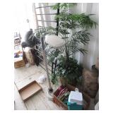Artificial Tree, Drink Cooler, Hangers, Floor Lamp