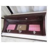 Wall Mount Shelf with Picture Frames, Hooks