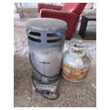 Propane Heater, Propane Tank