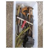 Hand Tools: Saws, Cutting Torch Head, Hatchet