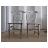 2) Metal Chairs for Decor