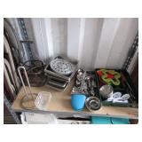 Silverware, Silicon Pan Holders, Paper Towel Rack
