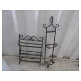 2) Metal Wall Shelves