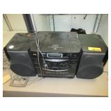 JVC 6 CD Changer and Cassette Tape Boom Box