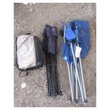 2) Camp Chairs, Coleman Air Mattress