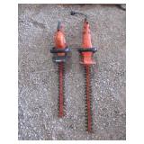 2) Black+Decker Hedge Trimmers