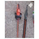 2) Black+Decker Hedge Trimmers