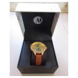 Wristwatch with Leather Band