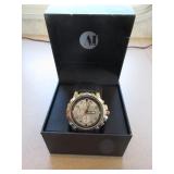 Wristwatch with Leather Band