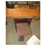 Floating Shelf with Coat Hooks, Small Side Table