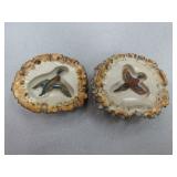 Duck and Pheasant Antler Belt Buckles