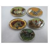 Buffalo, Bear, Eagle and Duck Belt Buckles