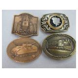 John Deere, Liberty, Tank and Train Belt Buckles