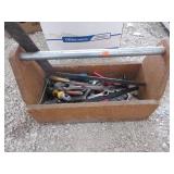 Hand Tools, Wooden Tool Box, L Ruler, Socket