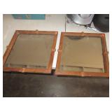 2) Framed Mirrors