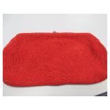 Red Beaded Clutch