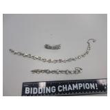 Matching Necklace, Bracelet and Barette Set