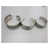 3) Metal Cuff Bracelets