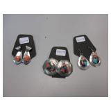 3) Earring Sets-Sterling Silver