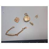 Golden Colored Necklace Pendants, Locket, Name