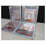 Mirror Tiles with Decorative Accents