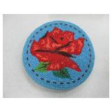 Large Beaded Belt Buckle