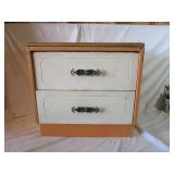 Retro 2-Drawer Night Stand