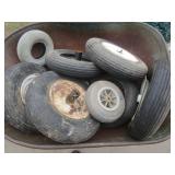 Small Tires with Rims - Unknown Condition