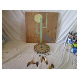 Southwest Wall Clock and Painted Board