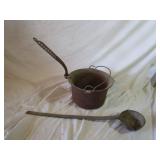Cast Iron Lead Melting Pot and Ladle