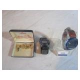 Coleman and Casio Watches, Cufflinks, Tie Clip