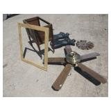 Ceiling Fan, Frame, Hanging Body Frames, Metal Art