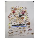Avon And Other Costume Jewelry, Mostly Pins
