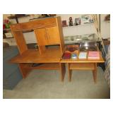 Computer Desk With Matching Table, Office Extras