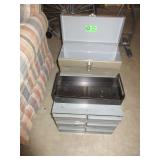 Metal Index Storage With 6 Drawers, Tool Box
