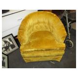 Yellow Cushioned Chair