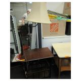Lamp and Magazine Holder Side Table