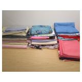 Assorted Fabrics of Different Sizes and Patterns