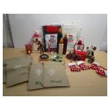 Christmas Decorations, Table Runner, Santa Bags