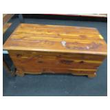 Wooden Chest with Handles