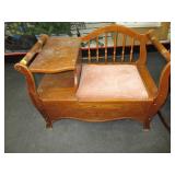 Entryway Bench with Storage Compartment