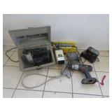 Cordless Drill, Scroller Saw, Pencil Sharpener