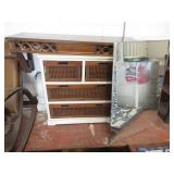 Floating Shelf, Small Cabinet, Mirror