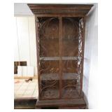 Decorative Display Case with Glass Shelves