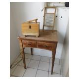Washboard, Sewing Table, Shoe Polishing Box