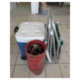 2) Folding Chairs, Igloo Cooler