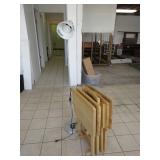 Flexible Floor Lamp, 4) TV Tables On Stand