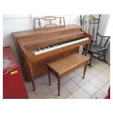 Henry Millet Piano, Bench With Sheet Music